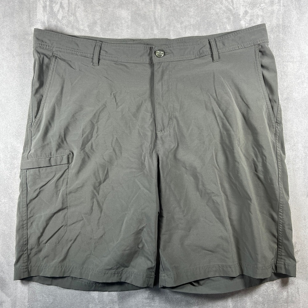Columbia PFG Gray Omni-Shield Cargo Shorts Mens 40W‎ Fishing Hiking Outdoor